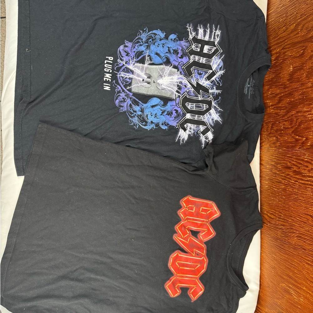 AC/DC Graphic T-Shirts Set two shirts size small